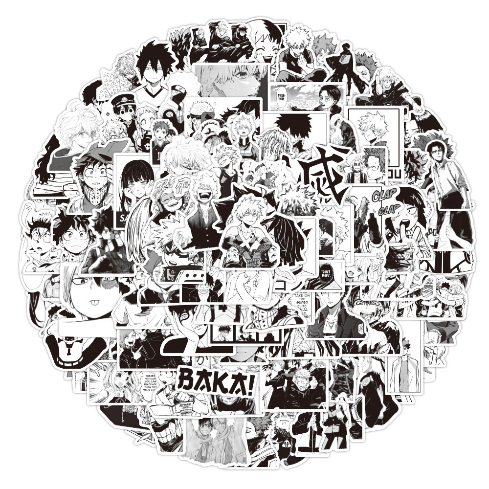 

Waterproof sticker 50/100PCS Mixed Anime Stickers Demon Slayer Jujutsu Kaisen Graffiti Skateboard Water Bottle Laptop Luggage Random Sticker Decals Car stickers, Mixed 50 pieces