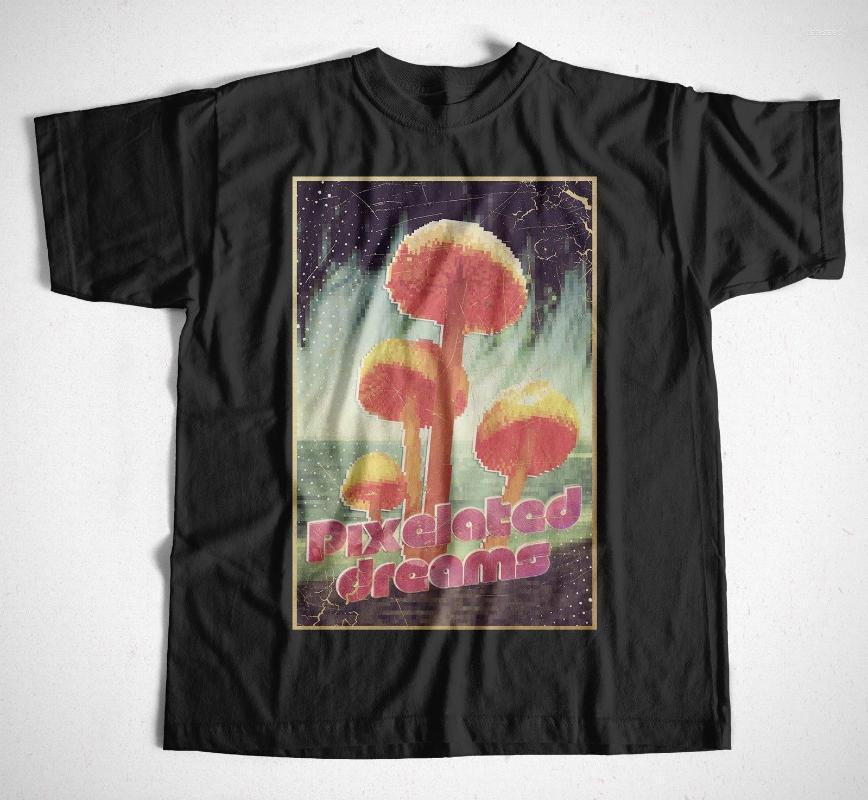 

Men' T-Shirts T-Shirt Pixelated Dreams Schwarz -4Xl Edm Party Techno Goa PsychodelicMen' Men'sMen' Just22, 0193178-navy blue