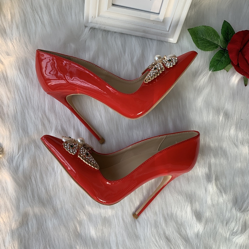 

Luxury designer design Top Quality Women Shoes Red Bottoms So Kate Styles 8cm 10cm 12cm High Heels red Color Genuine Leather Point Toe Pumps Rubber, As picture