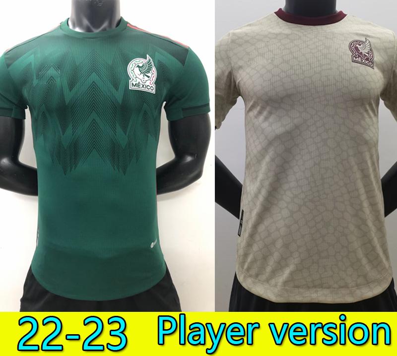 

S- Fans Player version 2022 Mexico soccer jerseys special edition CONCACAF Gold Cup Camisetas 22 23 CHICHARITO LOZANO DOS SANTOS GUARDADO football shirt Kids kit, 22/23 away fan