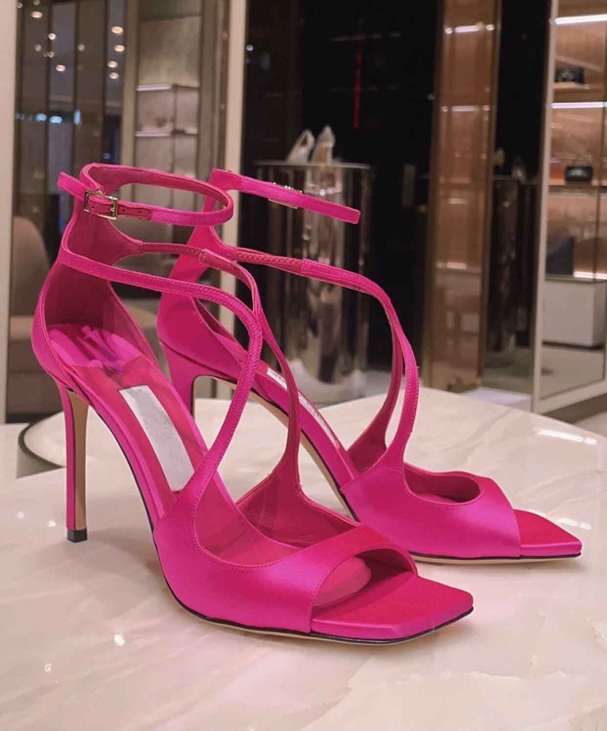 

Famous Brand Azia Sandals Shoes For Women Strappy Gladiator Sandalias Party Wedding Dress High Heels Comfort Walking Shoes EU35-43