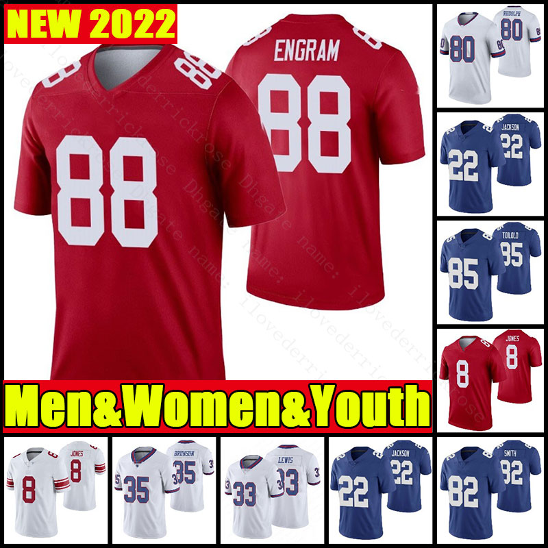 5 Kayvon Thibodeaux 73 Evan Neal 26 SAQUON BARKLEY CUSTOM FOOTBOOK JERSEY 19 Kenny Golladay 8 Daniel Jones 92 Michael Strahan Sterling Shepard Le