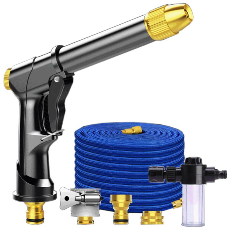 

Water Gun & Snow Foam Lance Car Wash Garden Hose Pipe Spray Magic Expandable Pressure Washer WahserWater LanceWater