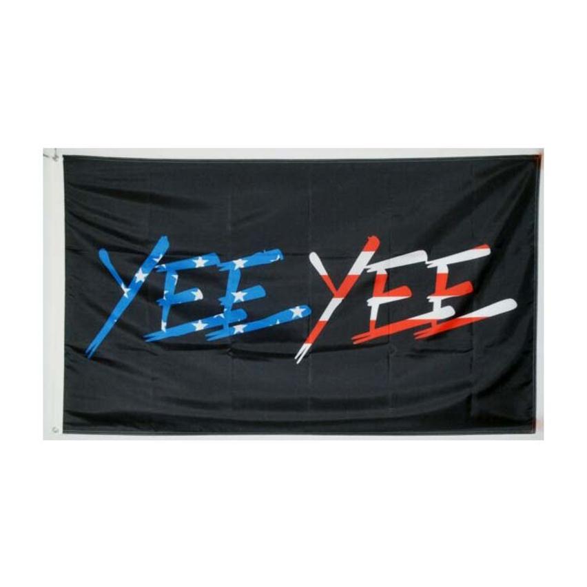 

YEE YEE Flag Black 3x5ft Polyester Club Team Sports Indoor With 2 Brass Grommets High Quality231T
