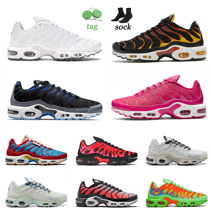 

Triple Black White Womens Running Shoes Tn Plus Se University Red Mean Green Black Volt Terrascape Mint Grey Reflective Mens Size 36-46 Sneakers Sports Trainers, C36 crater electric green 40-46