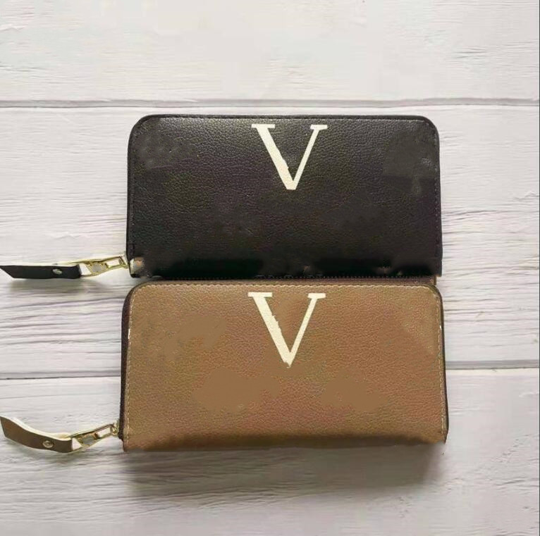 

Purses cardholder Women Long Wallets Zipper Bag men Wallet Fashion flowers designer wallets luxurys leather Clutch bags Classic Letters coin Purse card holder, Additional shipping fee