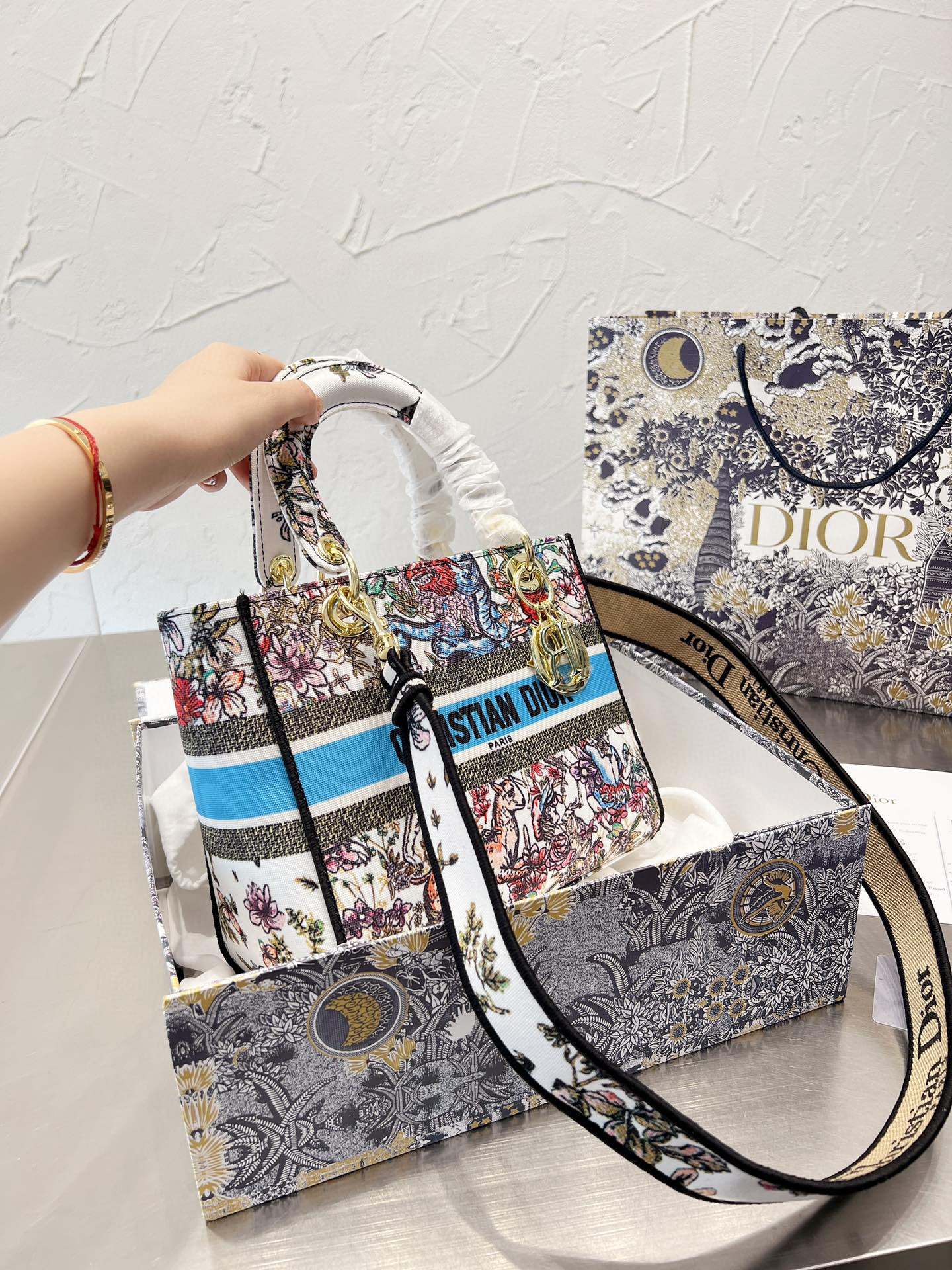 Designers Bag Sacs à main de luxe pour femme Dio Haitanggou marque sac de transport pour femme à la mode 2022 été nouveau grand haut de gamme One