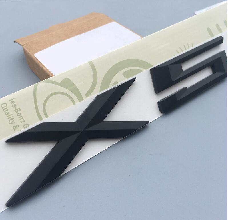 

Car sticker Letter Number Emblem for BMW X1 X3 X5 X6 GT Z4 Trunk Model Name Badge Car Styling Refitting Chrome Silver Matte Black