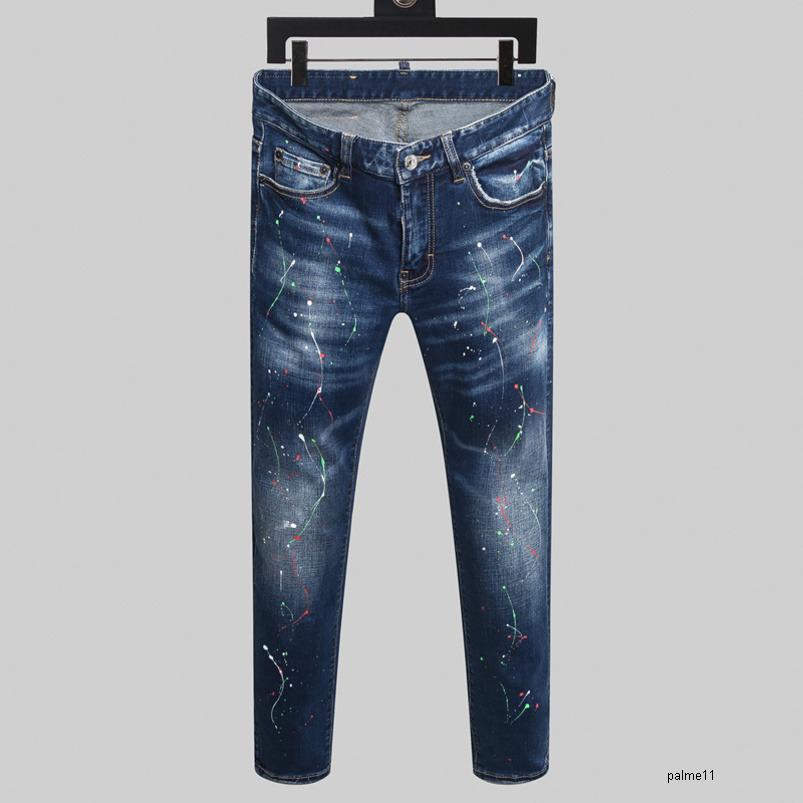 

mens luxury designer jeans denim black ripped pants the best version fashion Italy brand bike motorcycle rock reviv mtf DSQUAREDs DSQ2s DSQs, 8124
