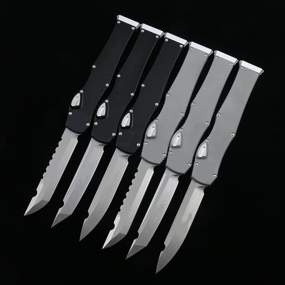 

HALO VI Automatic knife T/E S/E Hellhound D2 Blade Pull tail 6061-T6Aviation aluminum alloy Camping survival Tactical knives Outdo318S