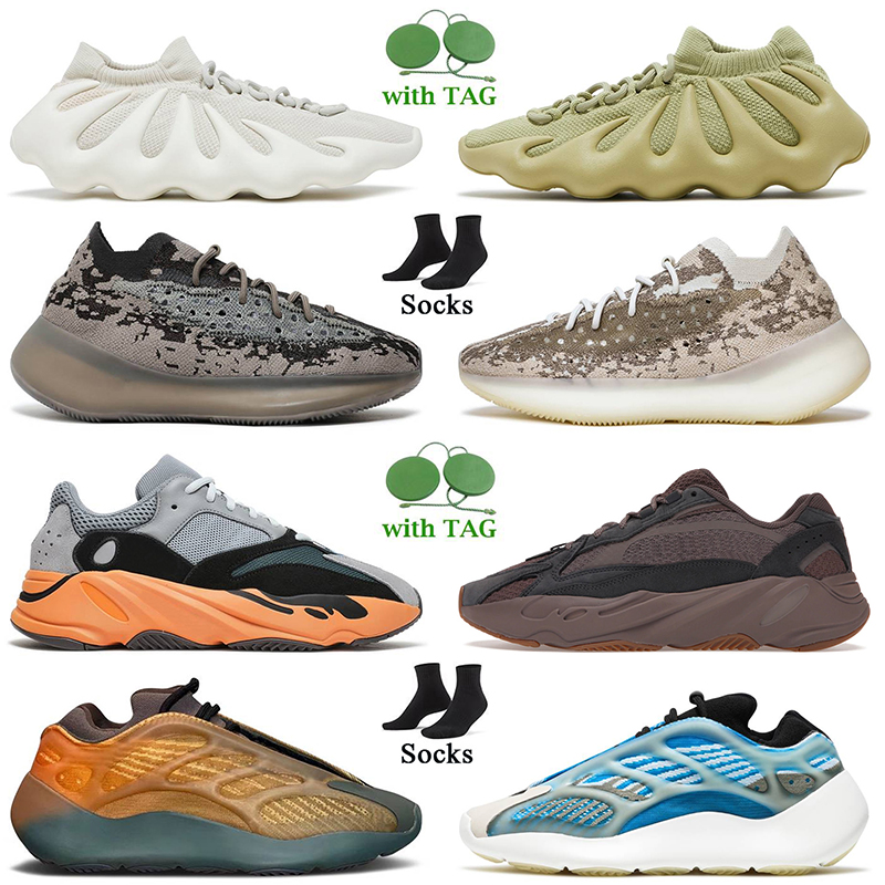 

700 Running Shoes for men women Cloud White Resin Dark Slate Stone Slate Wash Orange Mauve Cream Static Solid Grey Alien Copper Fade Kyanite trainers big size sneakers, C47 mono safflower 36-45