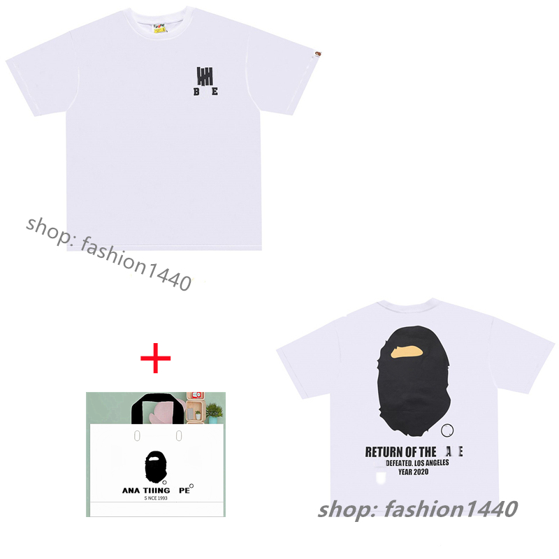 

ape men t shirt mens designer t shirts women tshirt tee clothes shark luminous Reflective Fleeces camouflage cartoon print Star stitching t-shirt Anti-Pilling B09, 1 pcs button