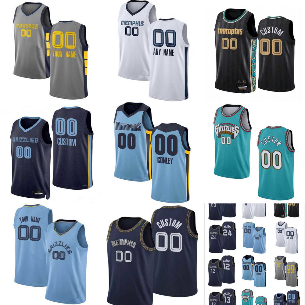 

75th Custom Jersey MEN women 24 Dillon Brooks Ja 12 Morant 1 Kyle Anderson 13 Jaren Jackson Jr. Memphis''Grizzlies''Basketball Jerseys, Color