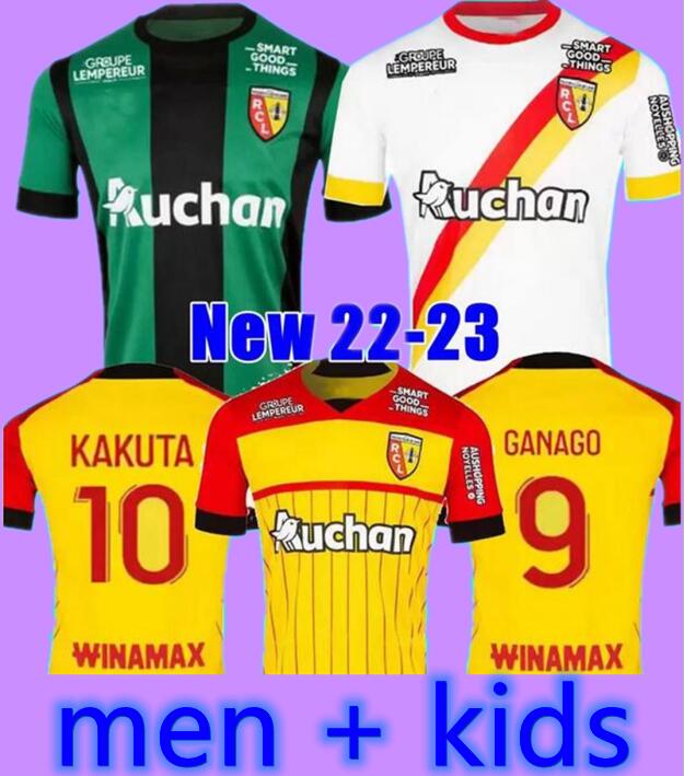 

2022 Lens third away maillot soccer jerseys 22 23 KAKUTA OPENDA 11 GANAGO SOTOCA FOFANA GRADIT FORTES Football Shirts 2023 kids home BUKSA CABOT BANZA POREBA, Gold