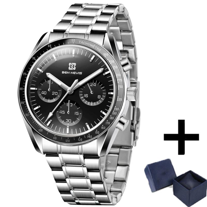 

Wristwatches Top Brand Business Mens Watches Multifunctional Chronograph Waterproof Watch Fashion Dress Sports Luxury Quartz ClocksWristwatc, A33-02