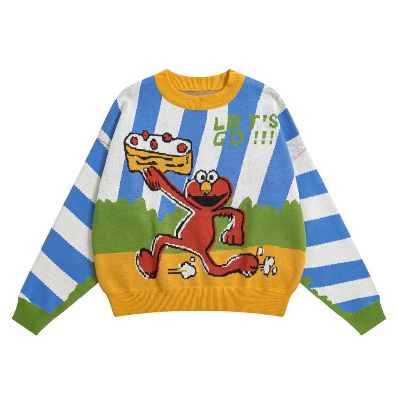 

Women's Sweaters Winter Harajuku Original Thick Women Funny Pullover Sweater High Quality Ladies Knitwear Cartoon Femme Autumn Knit Jumpers, Green