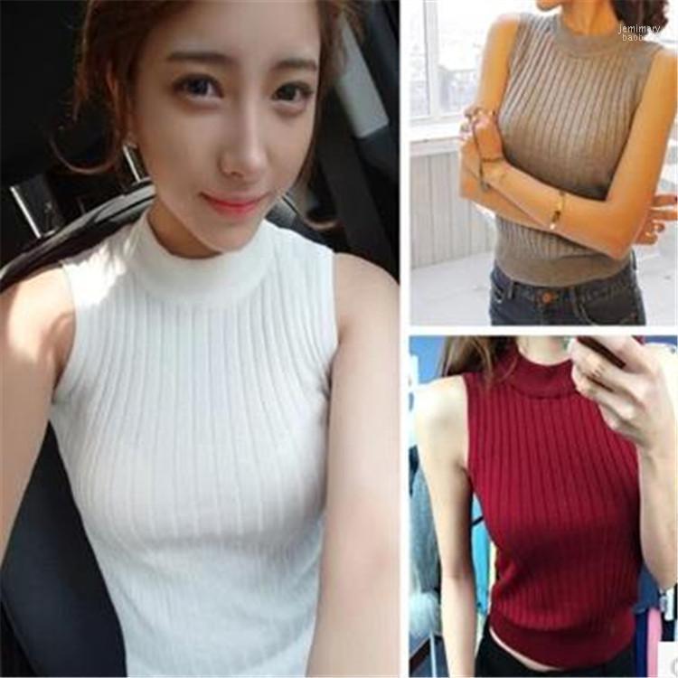 

Women's Sweaters 2022 Spring Autumn Elegant O-neck Sleeveless Ustom Fit Women Tank Top Female Knit Pullovers Jemi22, Black