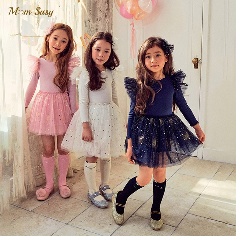 

Baby Girl Princess Sequins Tutu Dress Infant Toddler Girl Ruffle Mesh Tulle Vestido Party Birthday Pageant Baby Clothes 110Y 220614, Navy