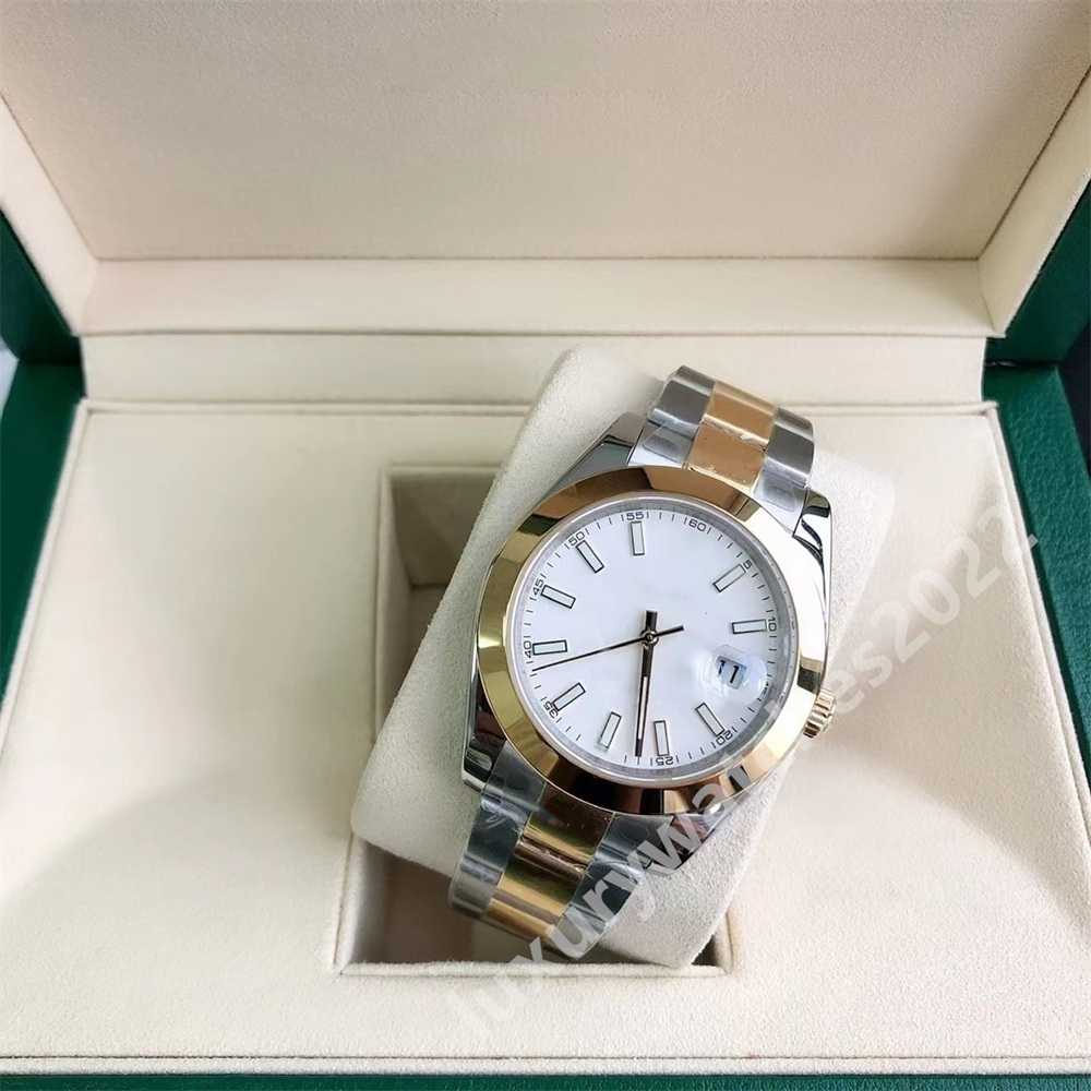 

Super Quality Men Watch Baton Markers 41mm Sapphire Silver Dial Automatic Mechanical Montre De Luxe Oyster Band Wrsitwatches