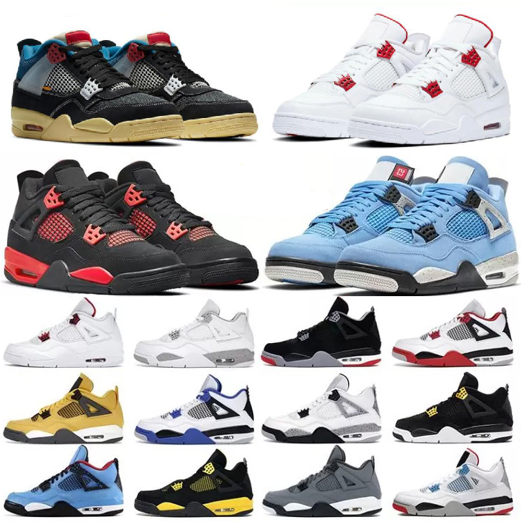 

2022 High Mens women basketball shoes 4s jumpman 4 Red Thunder Wild Things University Blue Black Cat Fire Motorsports Sail Metallic Purple trainers sneakers jcna, 38
