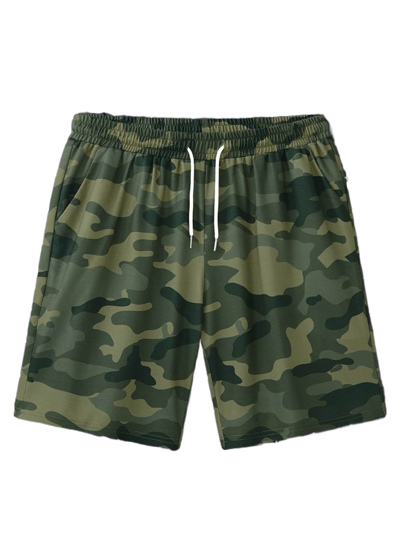 

men Random Camo Print Drawstring Waist Shorts Z0As#, Multicolor