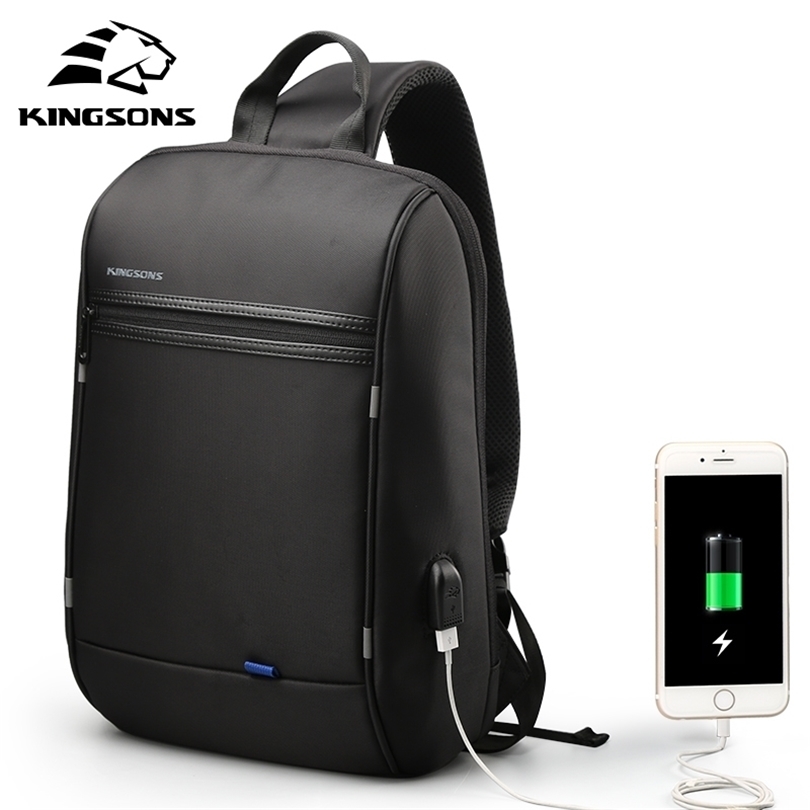 

Kingsons 13 inch Waterproof Single Shoulder Laptop Backpack for Men and Women Daily Using for teenagers Computer Travel Business 201125