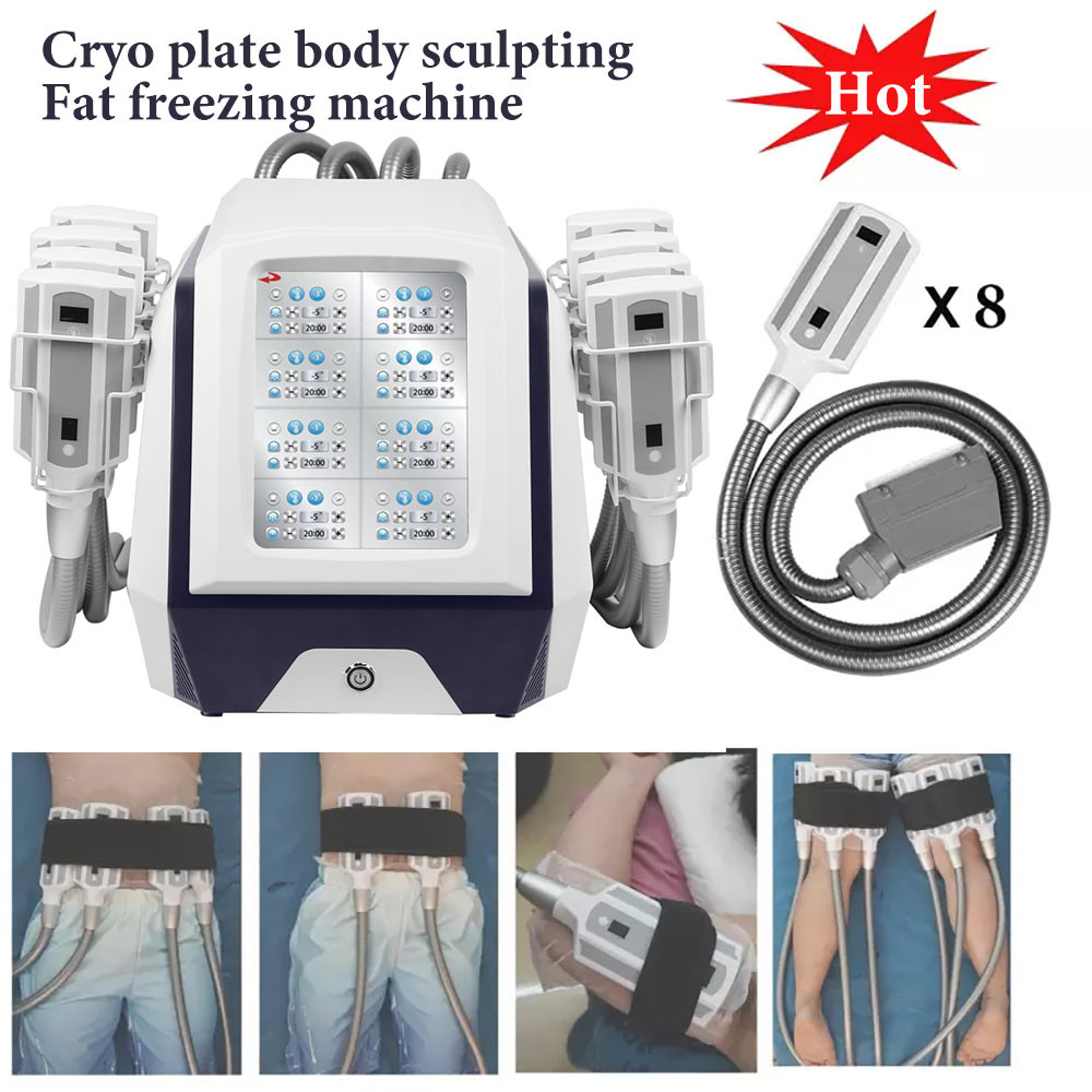 Cryolipolysis Body Sculpting portable fat freezing slimming machine cryotherapy device price 8 handles Ice Sculpture