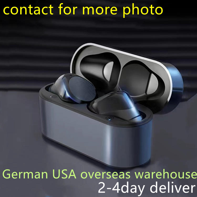 

Wireless Earphone earphones Chip Transparency Metal Rename GPS Wireless Charging Bluetooth Headphones Generation In-Ear Detection For Cell Phone SmartPhone, White