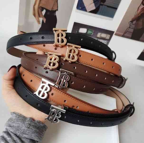 

Designer Belts Net red with TB letter buckle European and American leather thin belt coat dress decorative womens fashion waist seal wm, Black