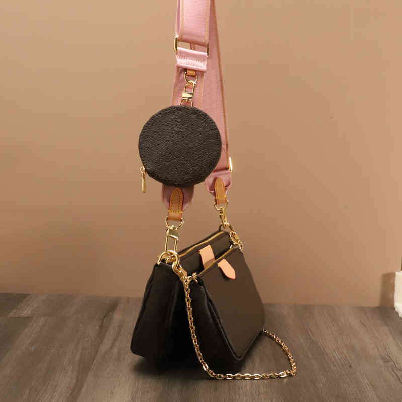 

3aLuxury Fashion bag Multi Pochette Accessoires Purses Women Favorite Mini 3pcs set Combination Crossbody luxurys Shoulder Bags, Box
