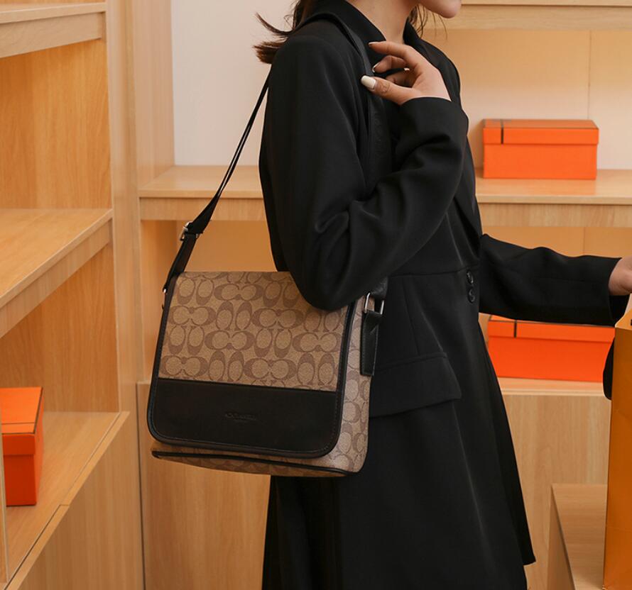 

16 high quality designer retro coach women leather handbag Envelope shopping crossbody messenger Chain flap bag tote shoulder bag, As pic