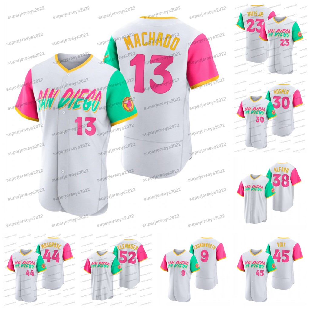 

Padres Manny Machado 2022 City Connect Jersey Fernando Tatis Jr. Joe Musgrove Eric Hosmer Ha-Seong Kim Mike Clevinger Jurickson Profar Jake Cronenworth Luke Voit, Reverse retro mens s-3xl