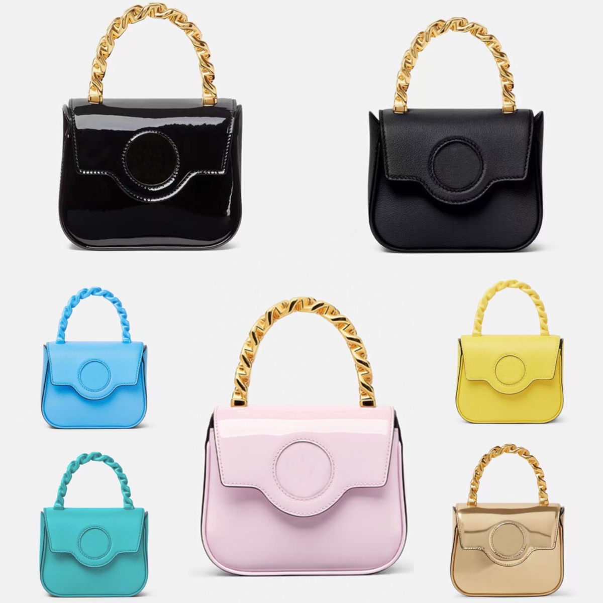 

Mini Clutch Bags Lady Medusa Handbag Flip Shoulder Bag Crossbody Bag Chain Handle Metal Figure Card Holder Fashion Wallets Genuine Leather Long Strap Purse Presale, #1