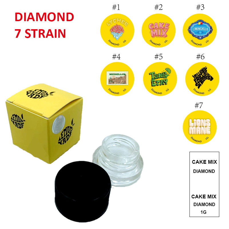 

Diamond Lemonnade concentrate packaging 5ML galss jar large stock