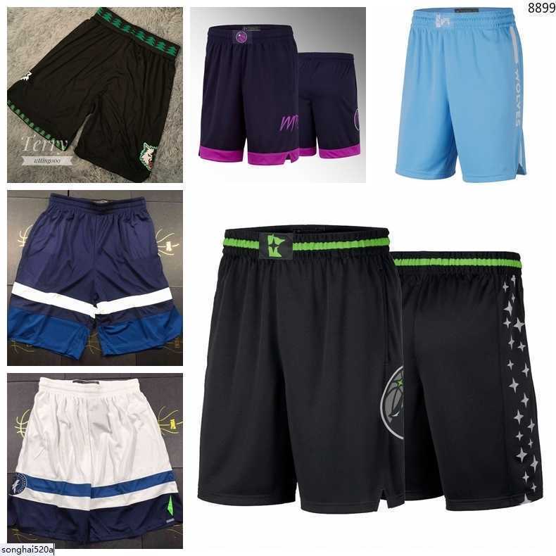 

Minnesota's Timberwolves's Men 2020/21 City Swingman Pants Edition Performance NBA's Basketball Shorts Size S-3XL