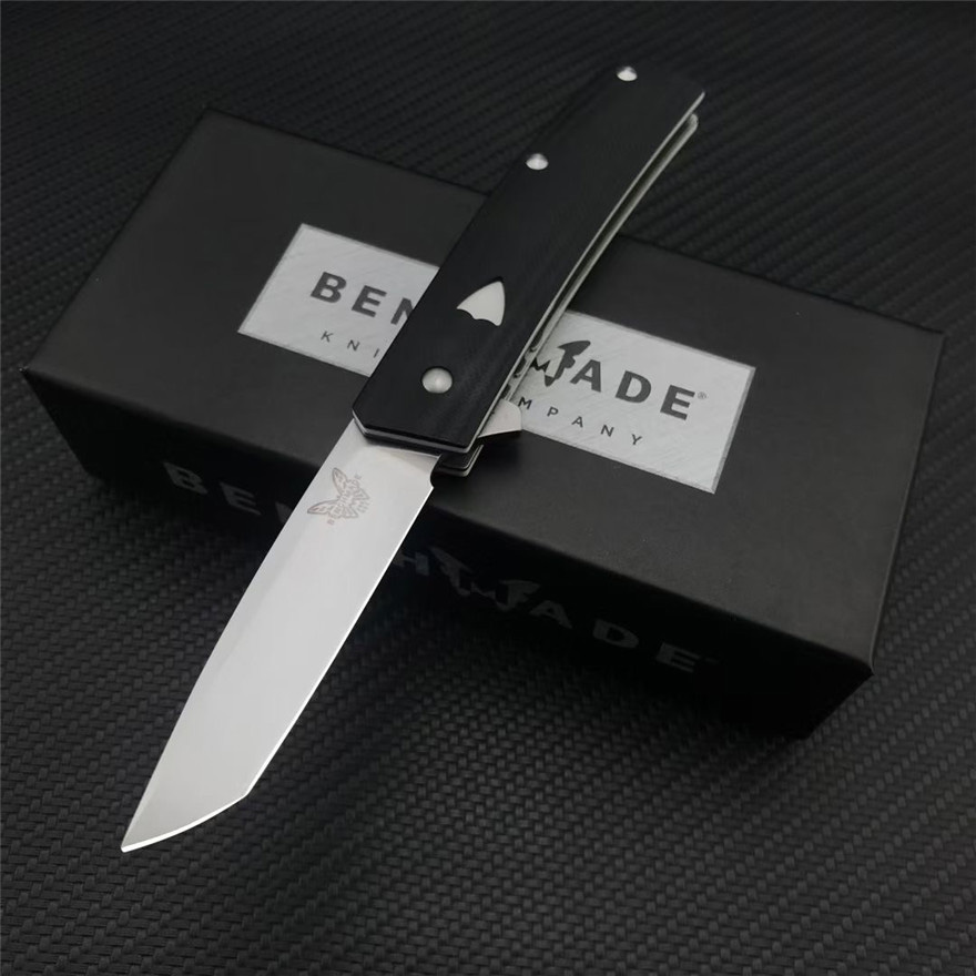 

Benchmade BM601/601 Flipper Folding Knife CPM-20CV Stonewash Blade G10 Handles Pocket Tactical Knives Outdoor Camping Hunting BM537 537 319 391 EDC TOOLs