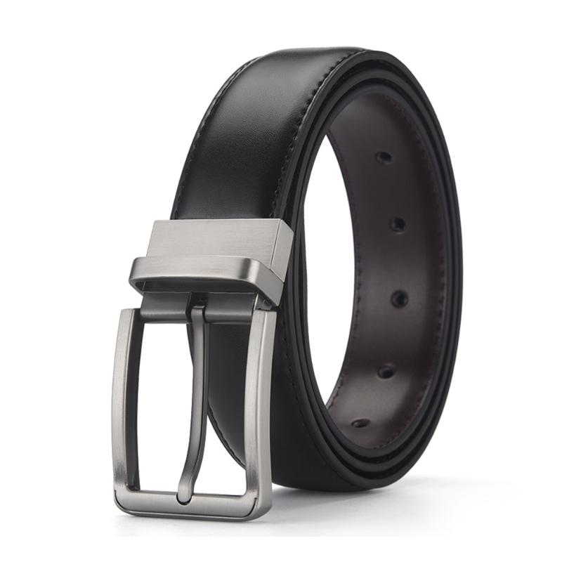

Belts Belt For Men 2022 TOMYE PD22S006 Luxury Rotated Prong Buckle Genuine Leather Cowskin Waistband Business Formal Casual Strap, Black
