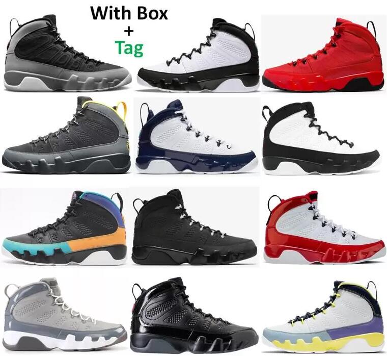 

with box 9s Particle Space Jam Chile Red Bred Basketball Shoes Men 9 University Gold UNC Blue Cool Grey Gym Racer Blue Chameleon Anthracite Sneakers, J14 (17)