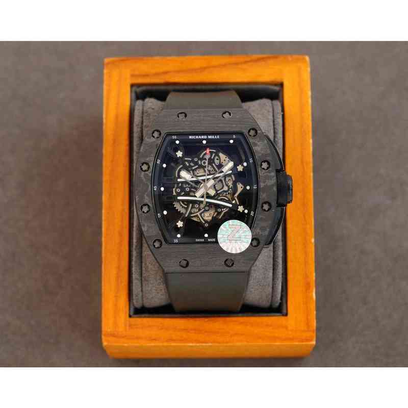 Luxury Watches for Mens Mechanical Watch Richa Mill Rm59-01 Fully Automatic Mechanical Movement Sapphire Mirror Rubber Watchband Swiss Brand HXGF