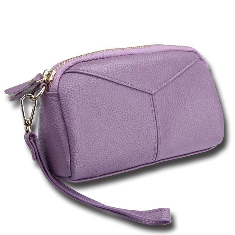 

Evening Bags Design Genuine Cow Leather Women Day Clutch Handbag Famous Brands Lady Wristlet Party Bag WalletEvening, Black