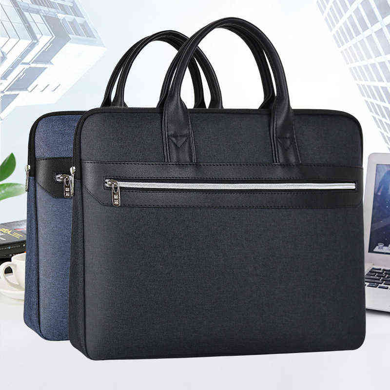 

Jianteng 604 A4 Portable Document Bag Business Meeting Briefcase Data Bag Business Briefcase Office Waterproof 220718, Jt-604 black