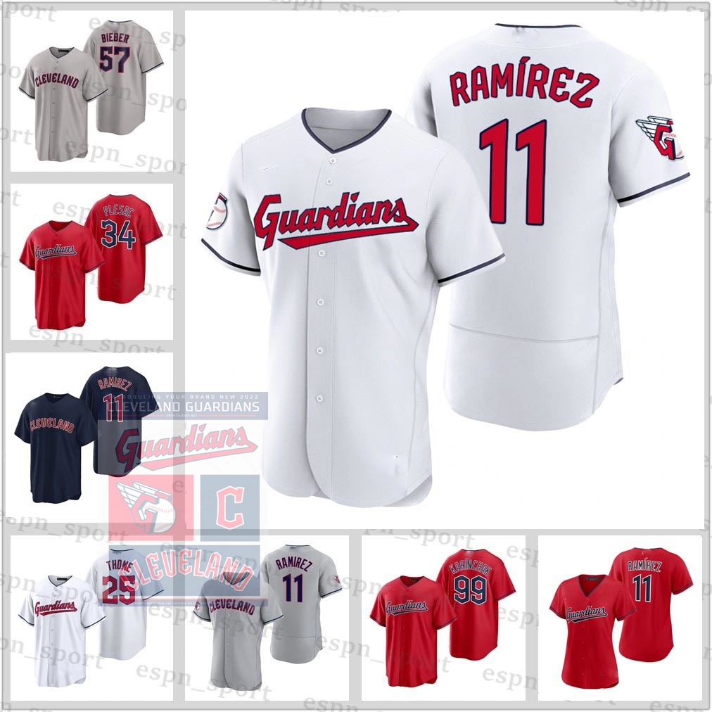 

Cleveland Jose Ramirez Baseball Jersey Guardians Roberto Perez Shane Bieber Franmil Reyes Oscar Mercado Bobby Bradley Amed Rosario Stitched Men Women Youth, Mens as photo