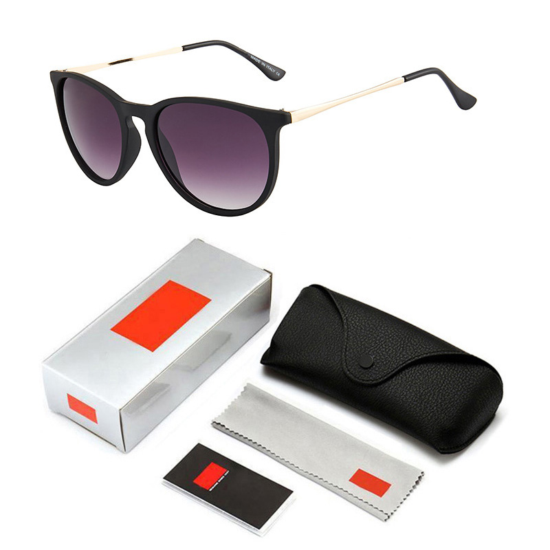 

4171 Brown Brand Designer mirror Sunglasses Womens Retro Vintage Cat Eye Sunglasses Female Fashion Mirrored Eyewear