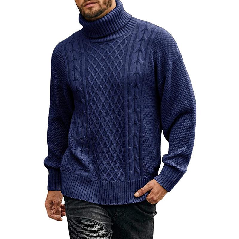 

Men's Sweaters England Style 2022 Turtleneck Men'S Green Grey Long Sleeves Autumn Winter Pullover Knitted O-Neck Plus OverSize 4XLMen's, Rx043hc 4