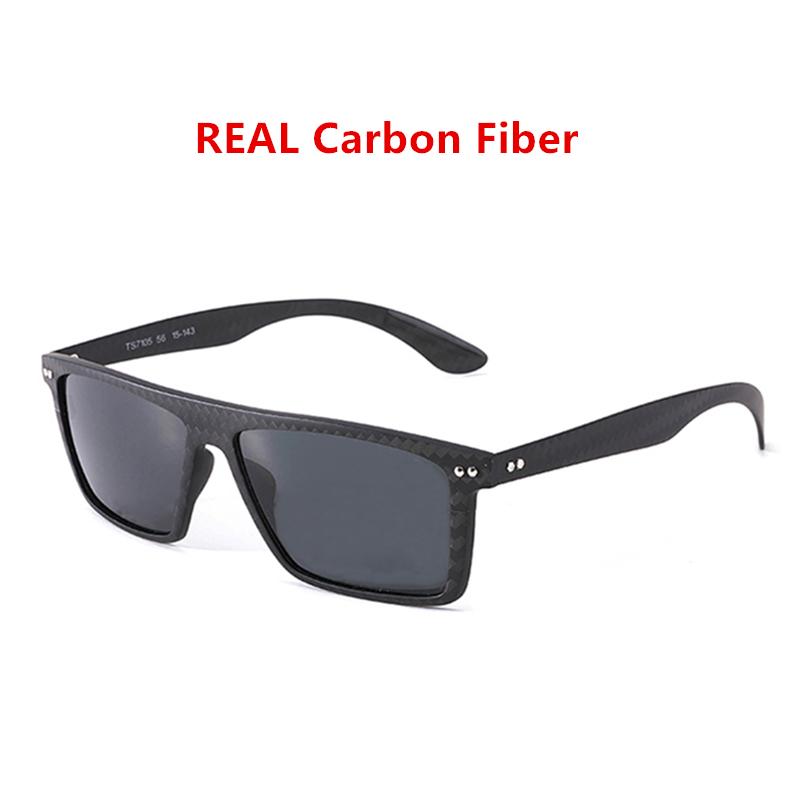 

Sunglasses Men's Retro Square Carbon Fiber Full Frame Sun Glasses UV400 Polarized EyewearSunglasses