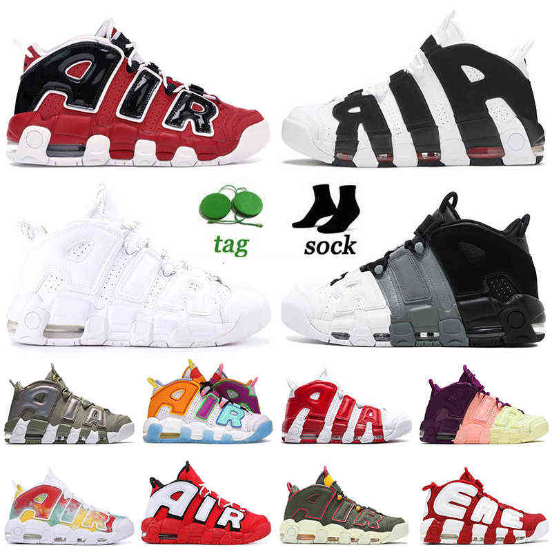 

More Mens 96 Women Basketball Shoes Uptempos Scottie Tri-color Pippen Total White Sunset Multi-color Black Bulls Hoop Pack University Blue, A#37 triple white 36-47