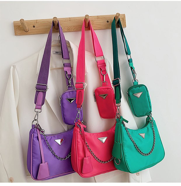 

Fashion Nylon woman luxurys men designers bags lady Womens mens crossbody tote Hobo Shoulder Purses Handbags Bag wallet backpak, White