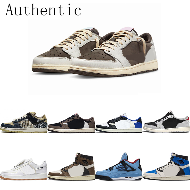 

travis scotts reverse mocha 1 1s Authentic Basketball Shoes Phantom DM7866-00 Baroque Brown Cactus Jack Fragment 1s High Outdoor Trainers With Original Box, Double
