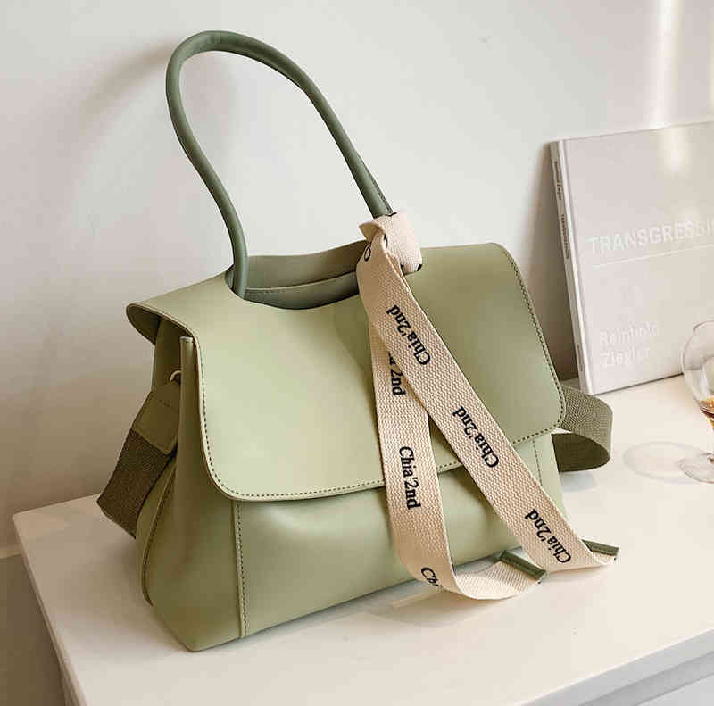 

Purses Outlet bag large capacity solid color texture handbag 2022 new women's style sling one Shoulder Messenger Tote Bag, White