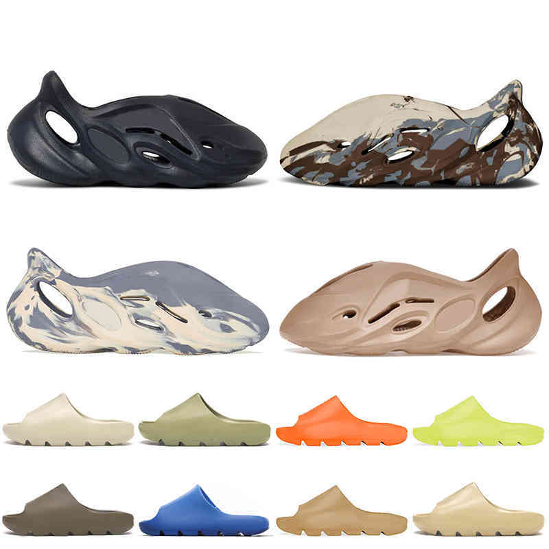 Yeesys West Women kany Mens Slippers Designer Yeey Slides Adds Eva Moon Gray Cream Clay Mineral Blue Foam Rnnr Enflame Orange Glow Green Resin